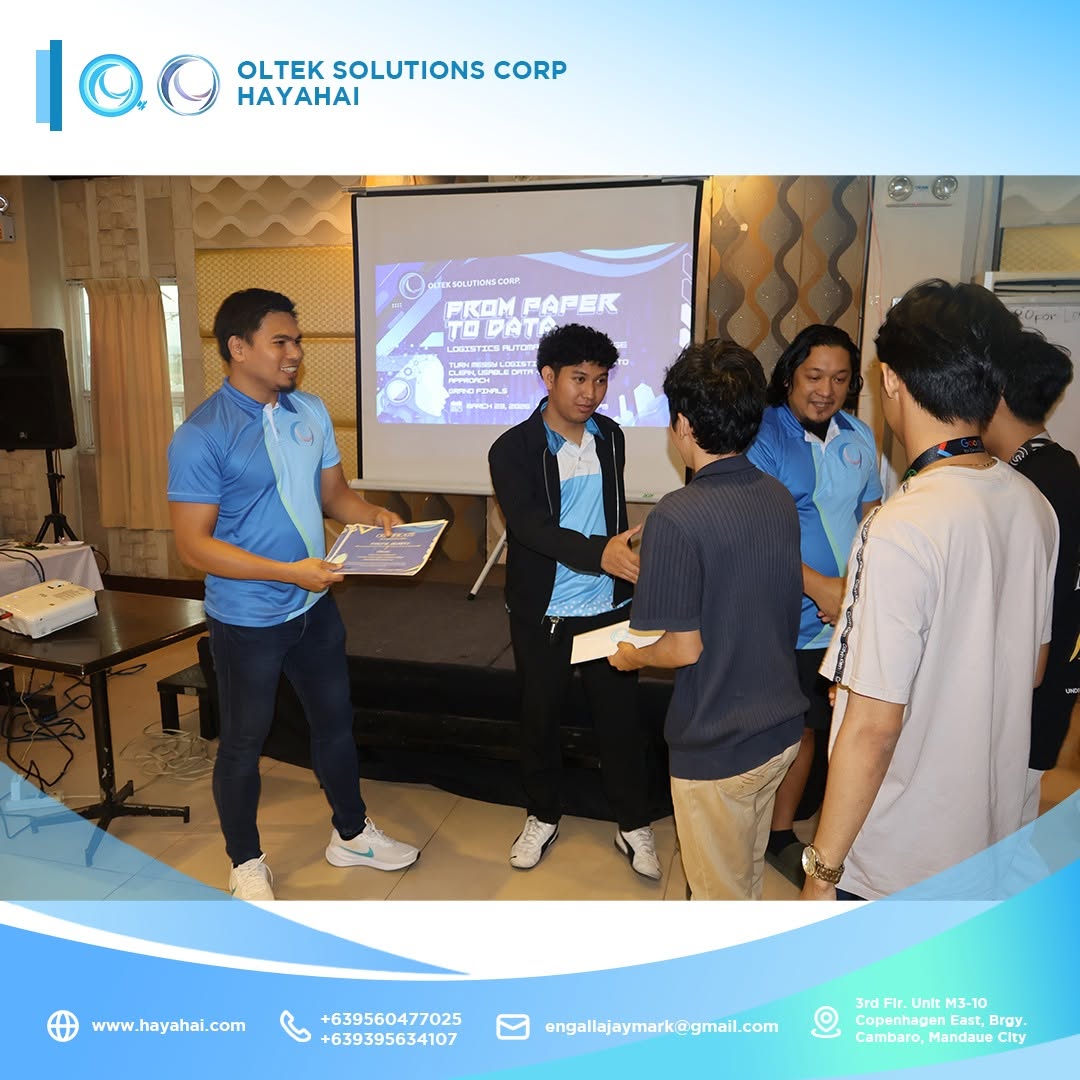 Awarding ceremony and certificate presentation on stage